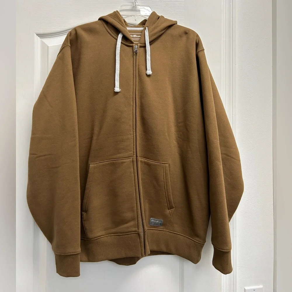 Eddie Bauer Caramel Zip Up Hoodie size Large - Picture 1 of 4